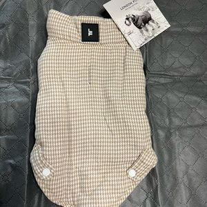 London Fog Houndstooth Dog Jacket sz S🐾